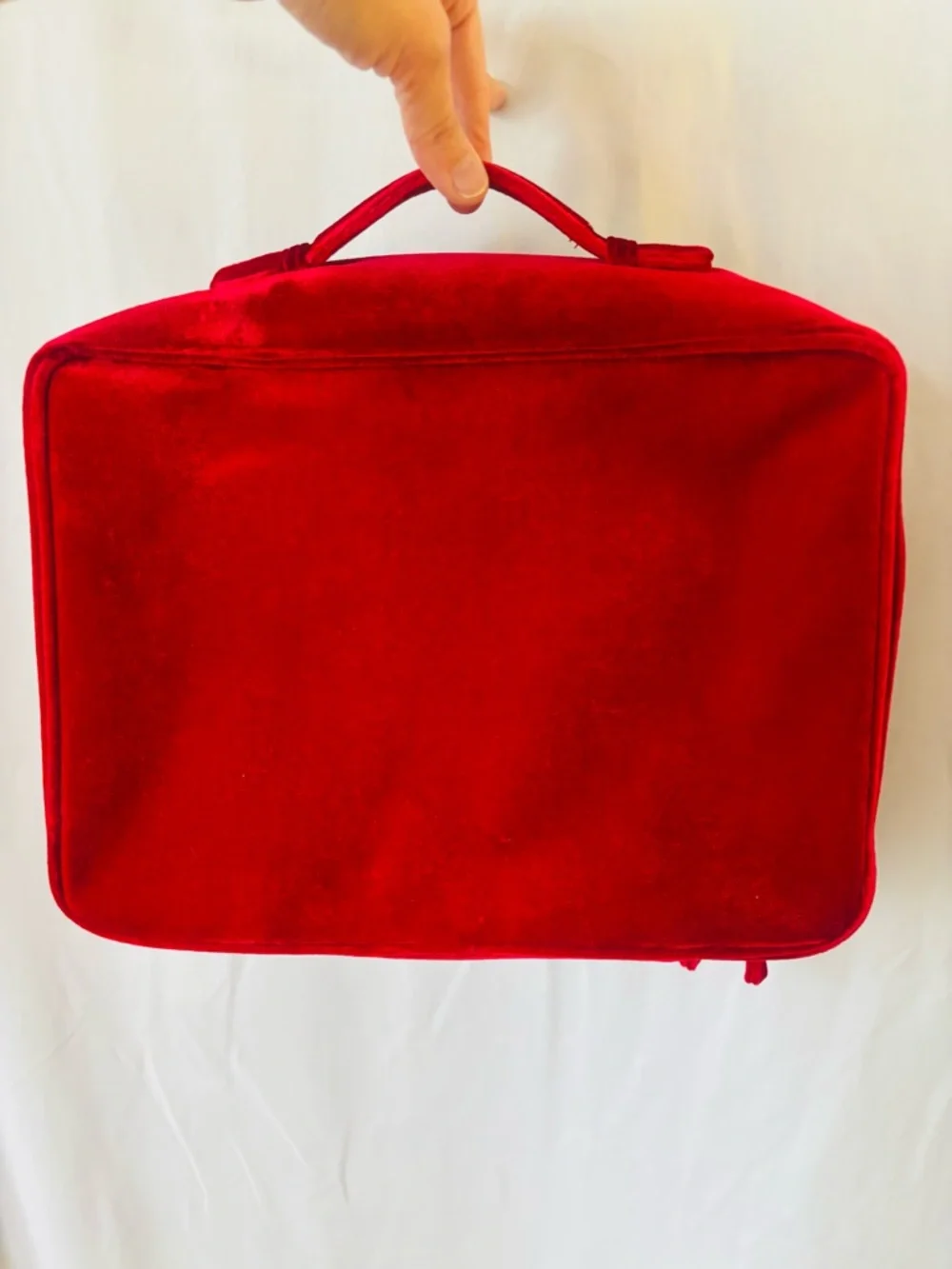 Wonder Woman inspired Red Stars Quilted Estée Lauder travel Bag